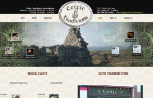Sklep internetowy Celtic Traditions - strona startowa