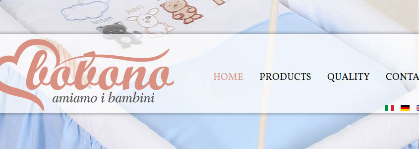 Produktowa strona marki Bobono