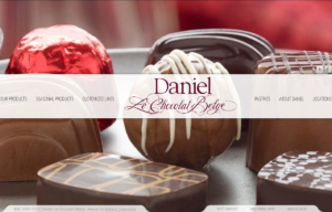 Strona www i sklep internetowy marki Daniel Le Chocolates Belge
