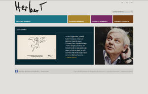 Portal internetowy Fundacji Herberta - strona startowa