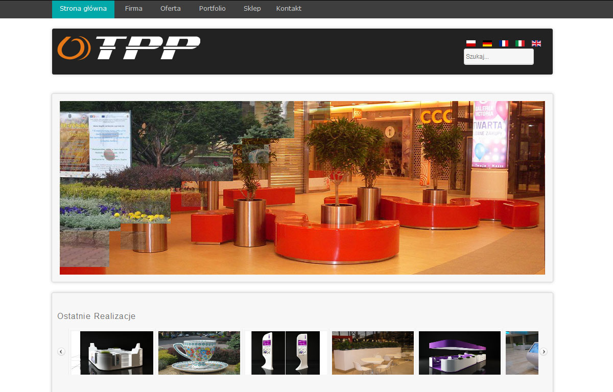 Strona www firmy TPP - strona główna