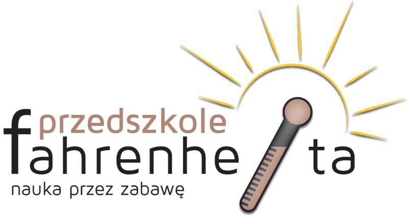 Logotyp Przedszkola Fahrenheita zaprojektowany przez Entera Studio WWW