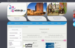 Portal edukuje.pl zaprojektowany przez Entera Studio WWW - strona startowa