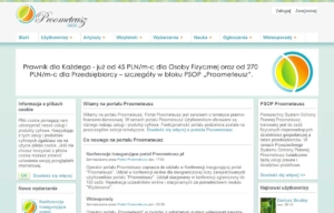 Portal Proometeusz - strona startowa