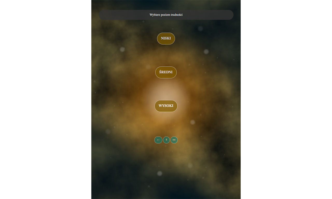 Andromeda - gra mobilna Entera Studio WWW