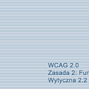 Kompendium WCAG 2.0, Wytyczna 2.2 Wystarczająca ilość czasu