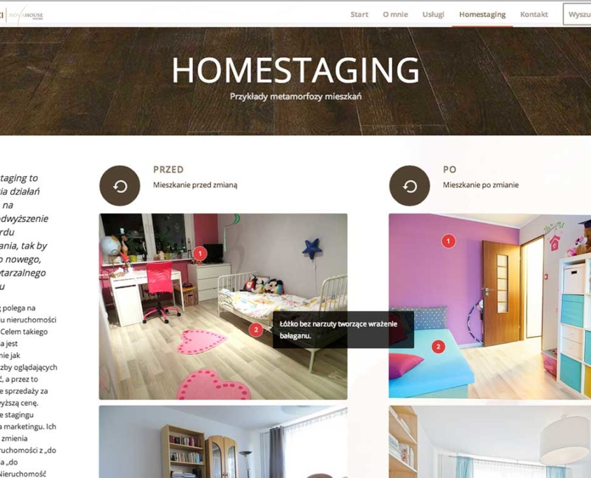 Strona www Parol House - homestaging