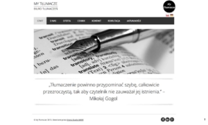 My Tłumacze - biuro tłumaczeń online zaprojektowane przez Entera Studio WWW - strona główna