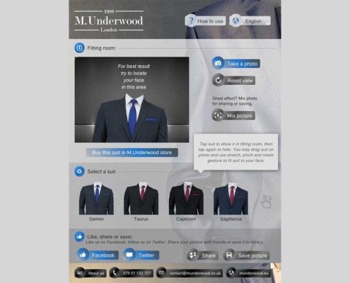 Aplikacja mobilna M.Underwood - wersja iPad