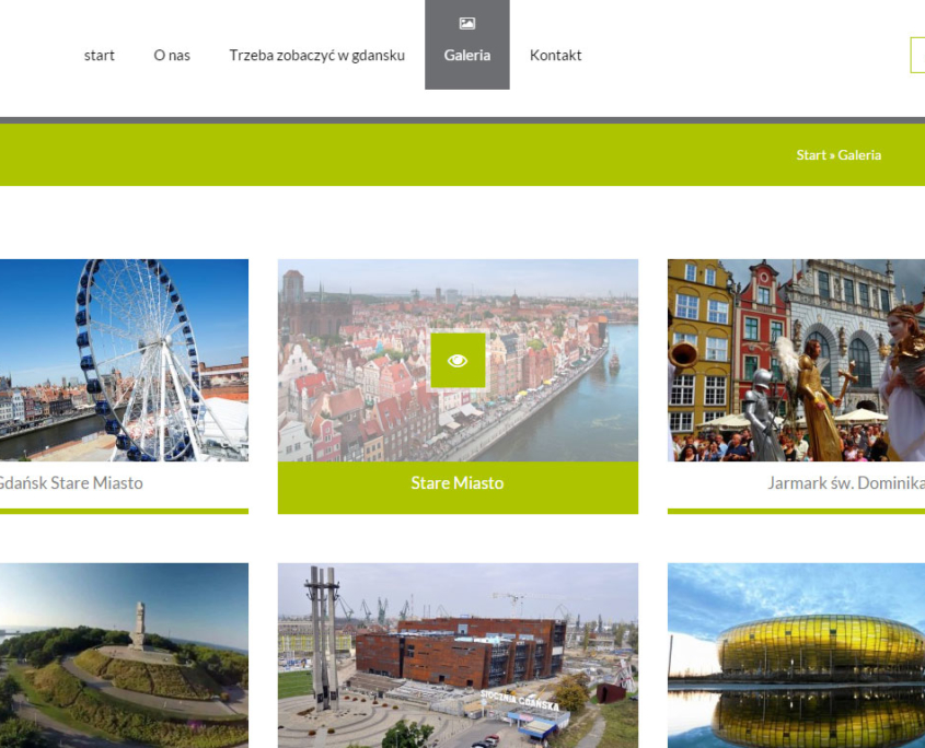 Strona Tourist Point Gdańsk autorstwa Entera Studio WWW - galeria