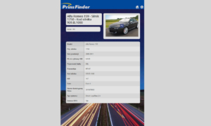 Aplikacja Prins Finder - karta produktu