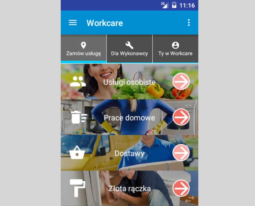 Workcare - aplikacja Android