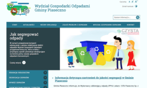 Strona www WGO Gminy Piaseczno oprócz wspierania standardu WCAG 2.0, wyposażona została w system terminowo-katalogowy.