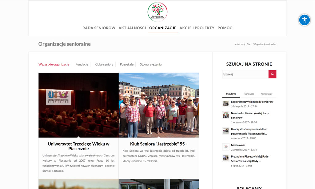 Portal Piaseczyńskiej Rady Seniorów