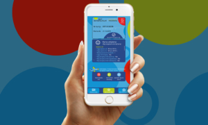 Aplikacja karty miejskiej Gminy Piaseczno dla telefonów z systemem iOS i Android.