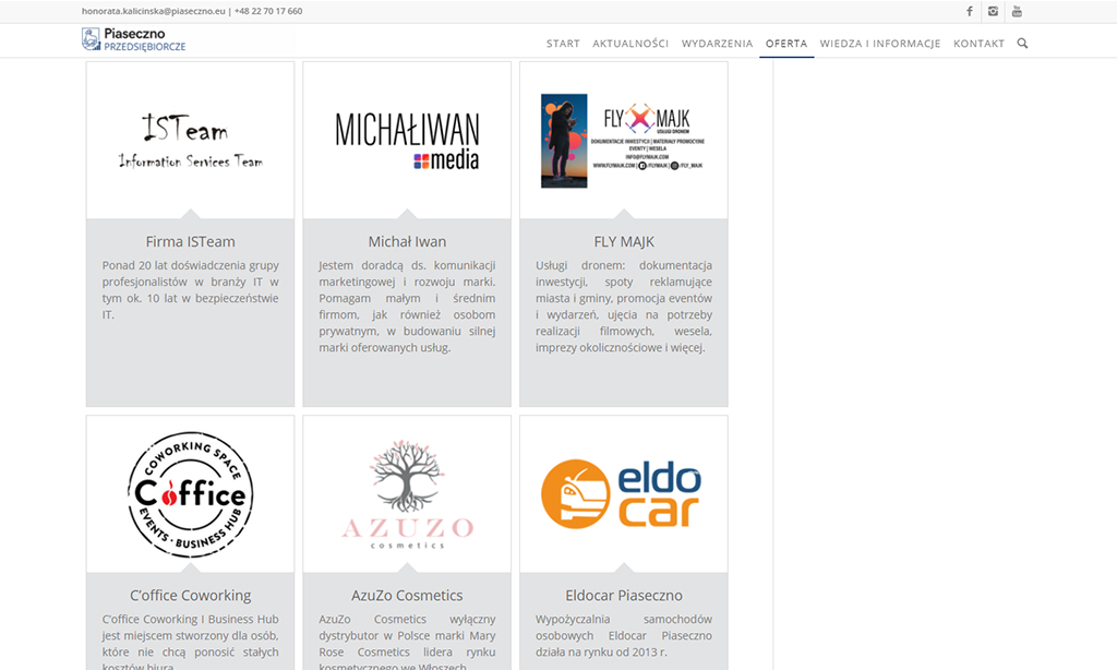 Portal Przedsiębiorcze Piaseczno - baza przedsiębiorców