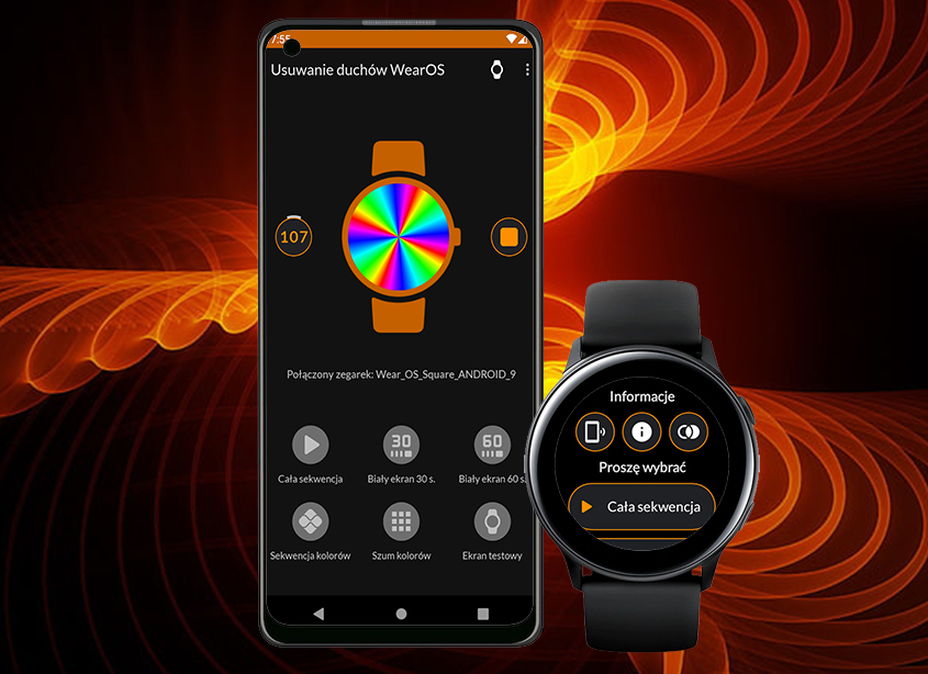 Wersja rozwojowa aplikacji do usuwania powidoków (duchów ekranu) z zegarków z systemem Android WearOS.